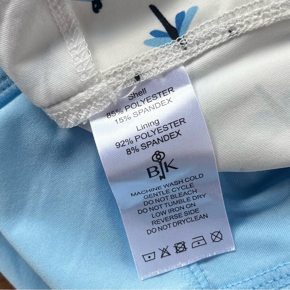 Belyn Key White Skort with Blue Dragonfly Print - Picture 8 of 8